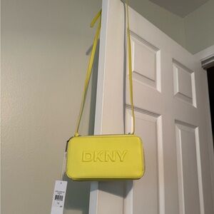 DKNY Carter Camera Bag in Acid Yellow - NEW WITH TAGS